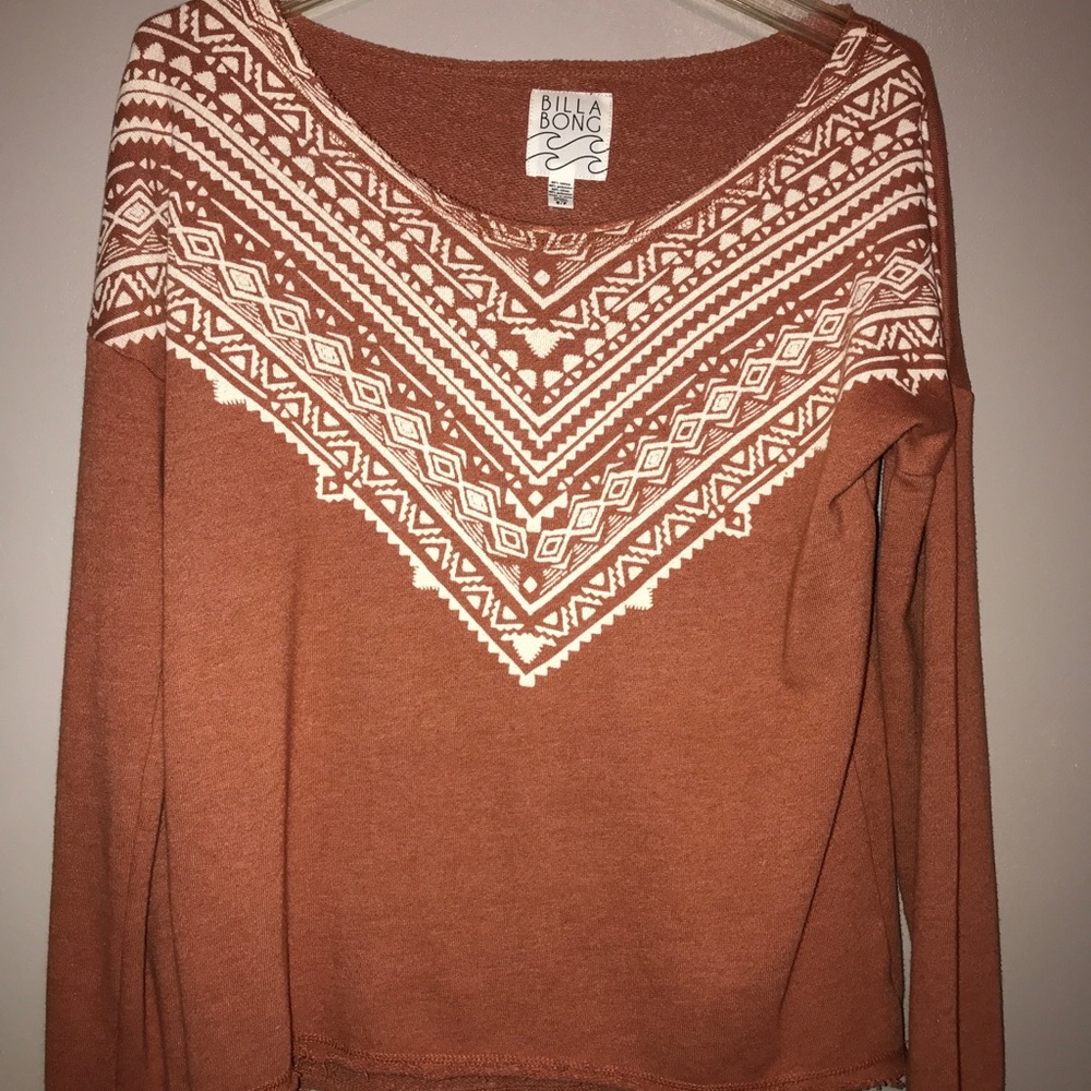BILLABONG OPEN NECK SWEATSHIRT